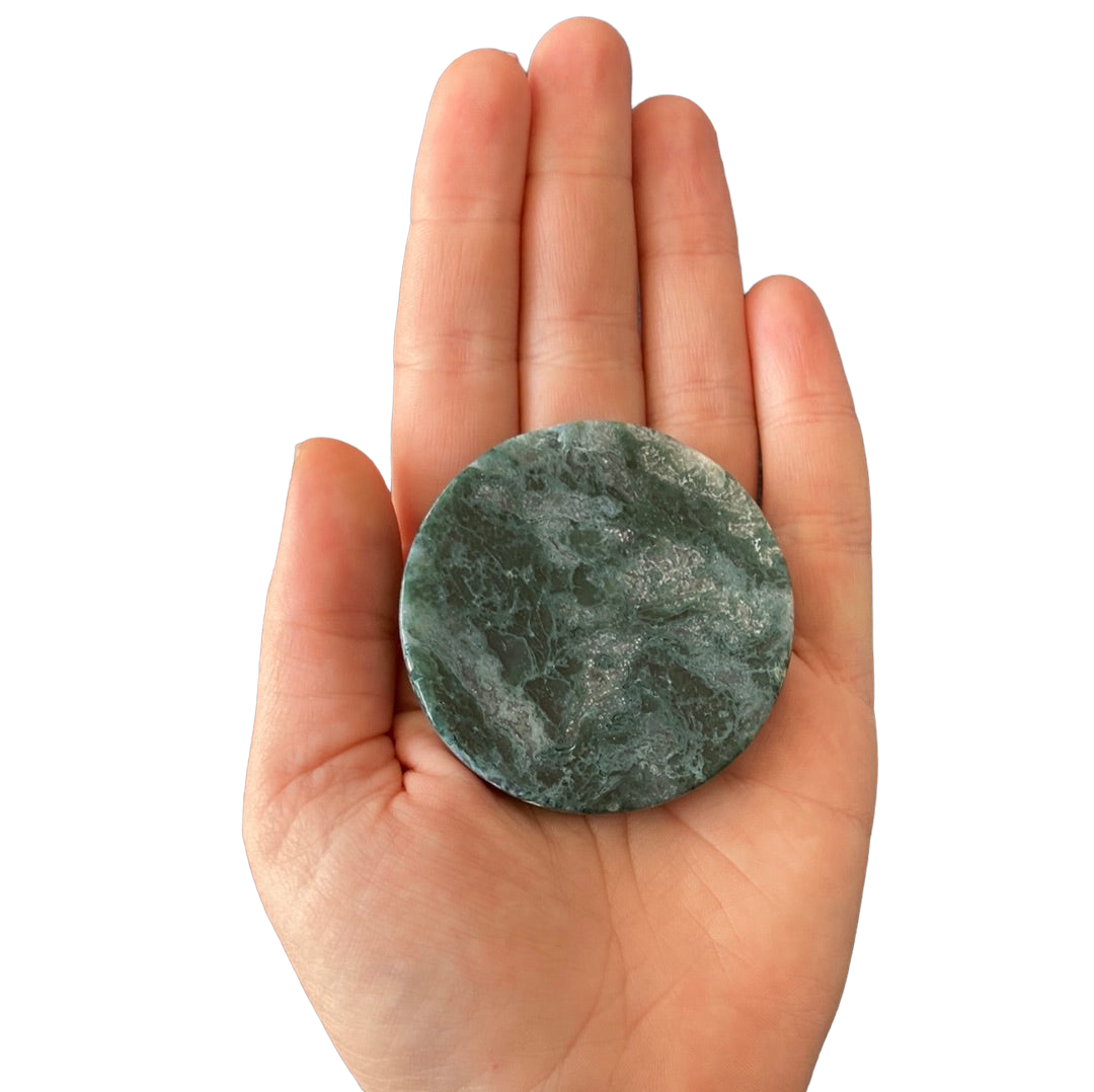 Moss Agate Disk