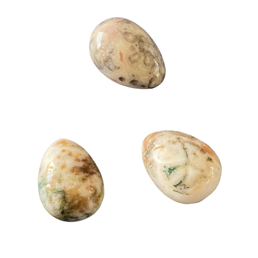 Moss Agate Mini Egg