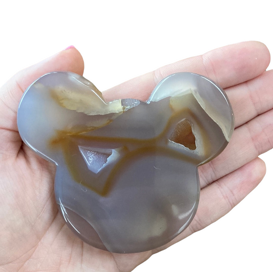 Large Agate Mickey Head