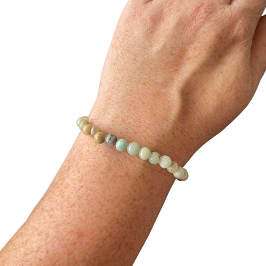 Amazonite 6mm stretch bracelet