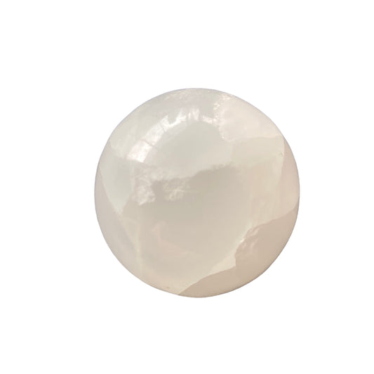 34mm White Calcite Sphere