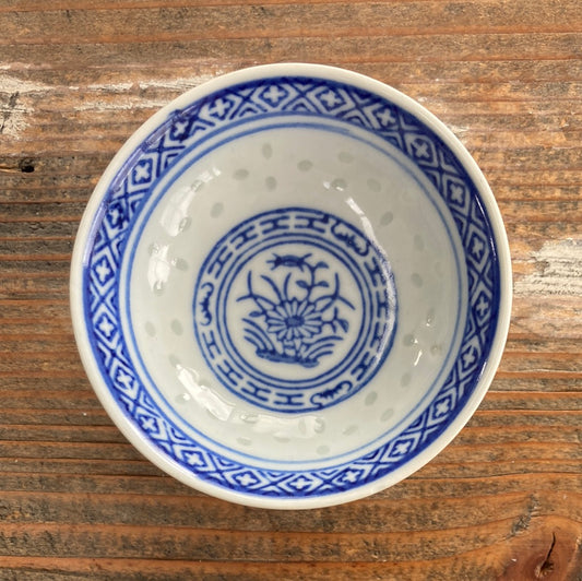 Small blue & white trinket bowl