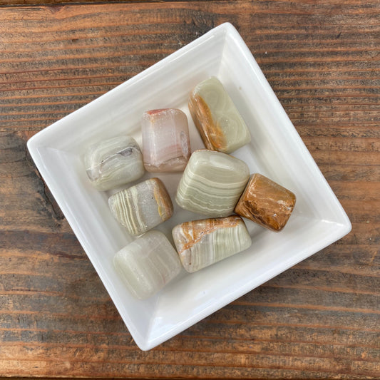 25-30g Pink Banded Onyx Tumble