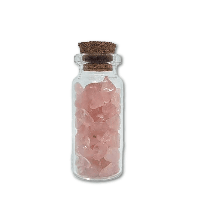 Rose Quartz 50mm wish bottle