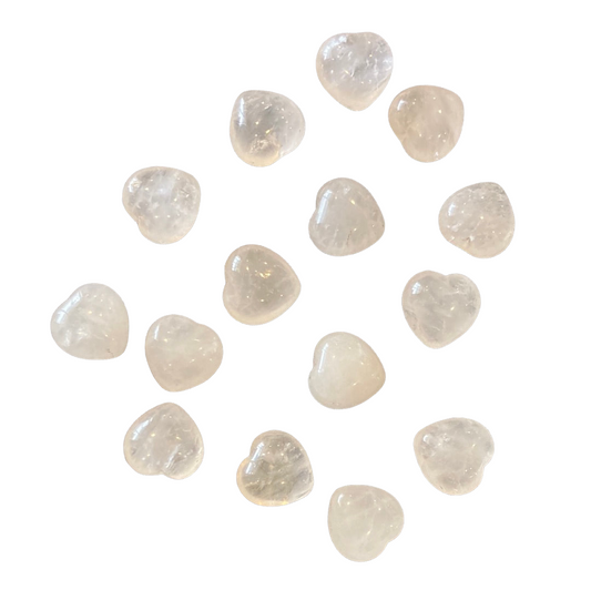 15mm Clear Quartz Heart