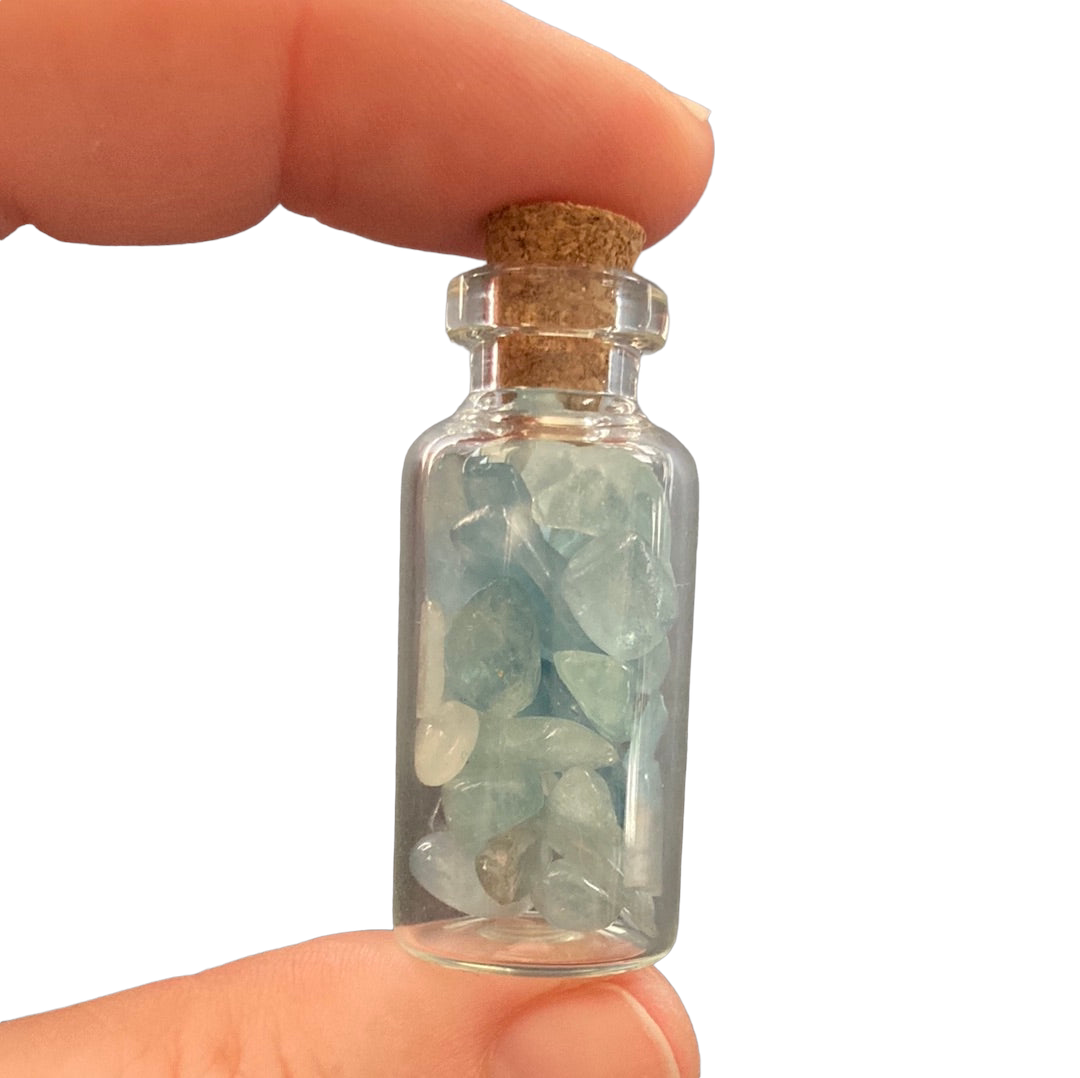Aquamarine 40mm Wish Bottle