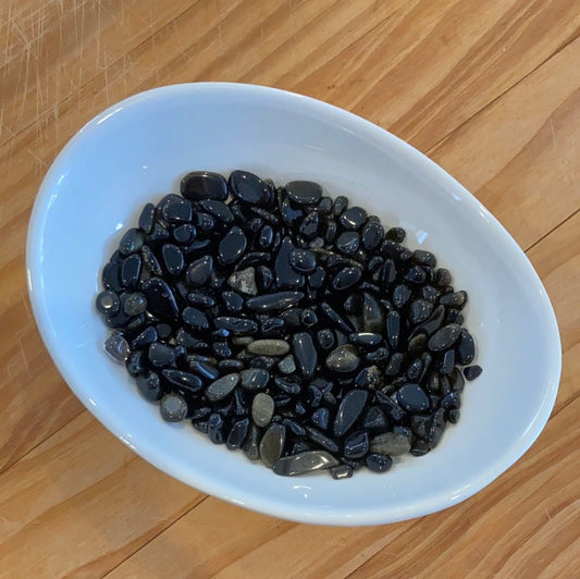 100g bag of Goldsheen Obsidian chips