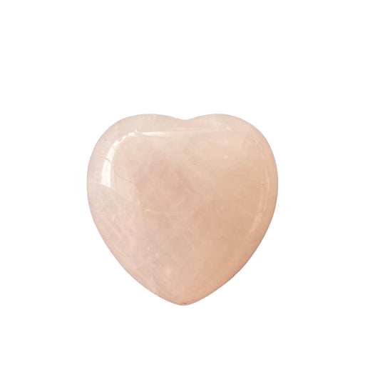 30mm Rose Quartz Heart