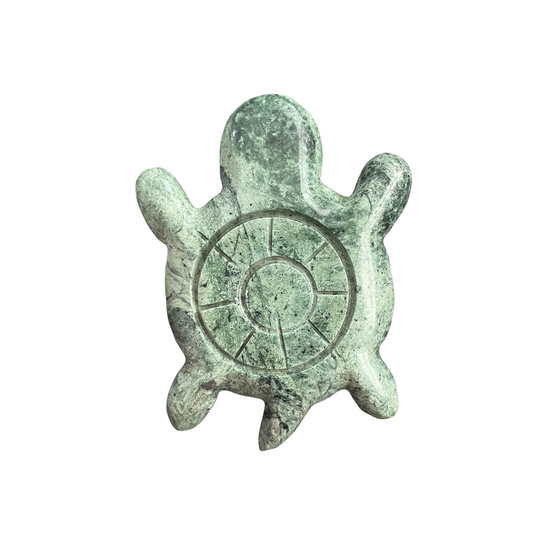 Green Jade Turtle Carving