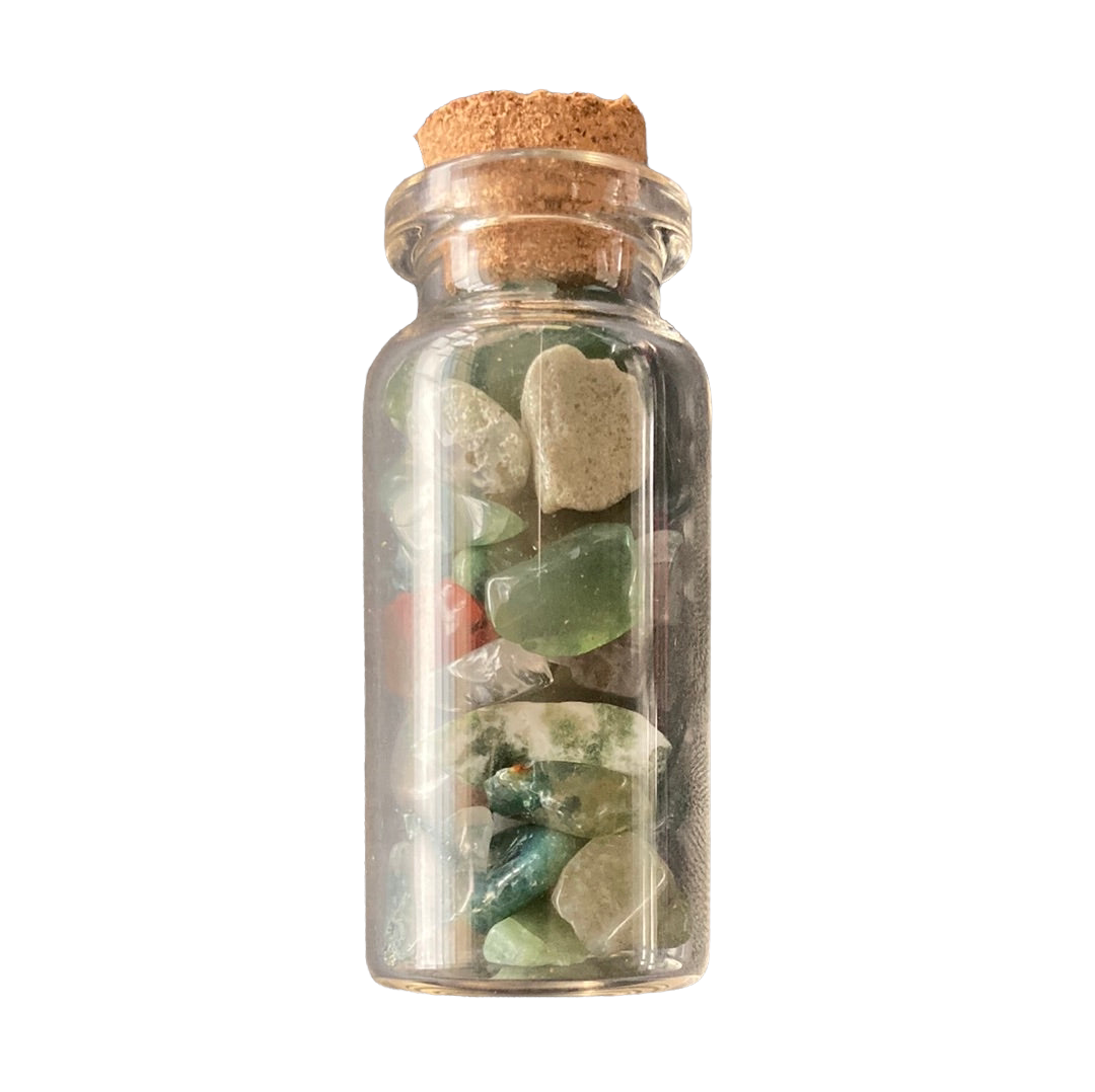 Moss Agate 50mm Wish Bottle