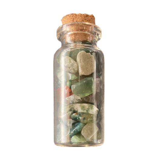 Moss Agate 50mm Wish Bottle