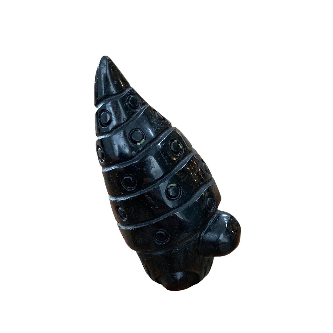 Black Obsidian Gnome carving