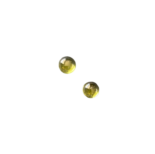 Round Peridot Jewel x2