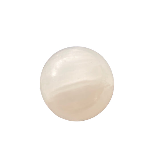33mm White Calcite Sphere
