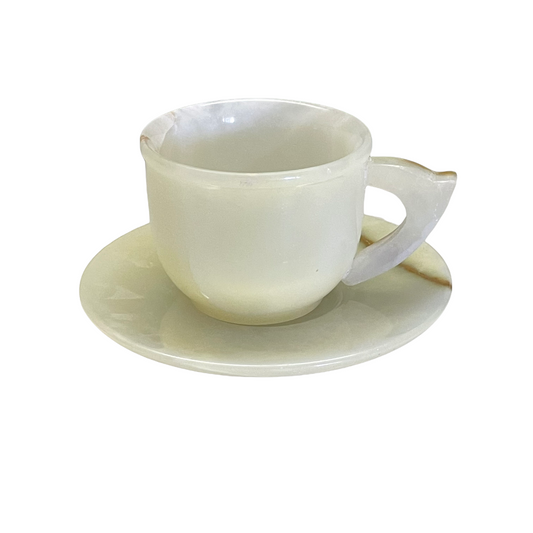 Green Onyx Cup + Saucer Set