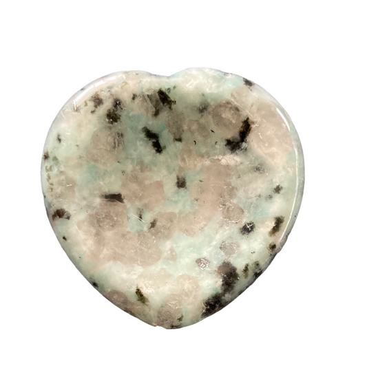 Kiwi Jasper Heart Worry Stone