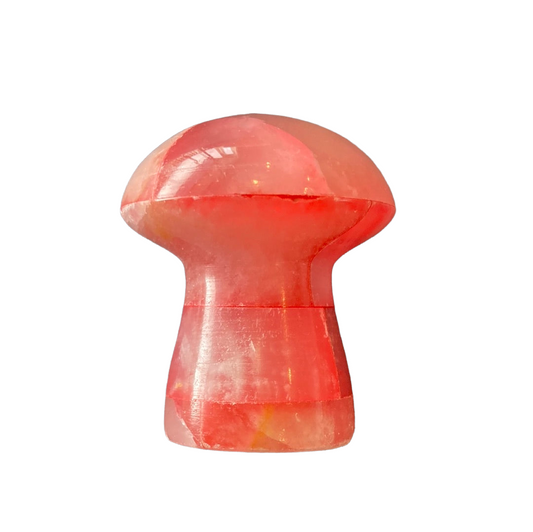 67g Dyed Red Onyx Mushroom