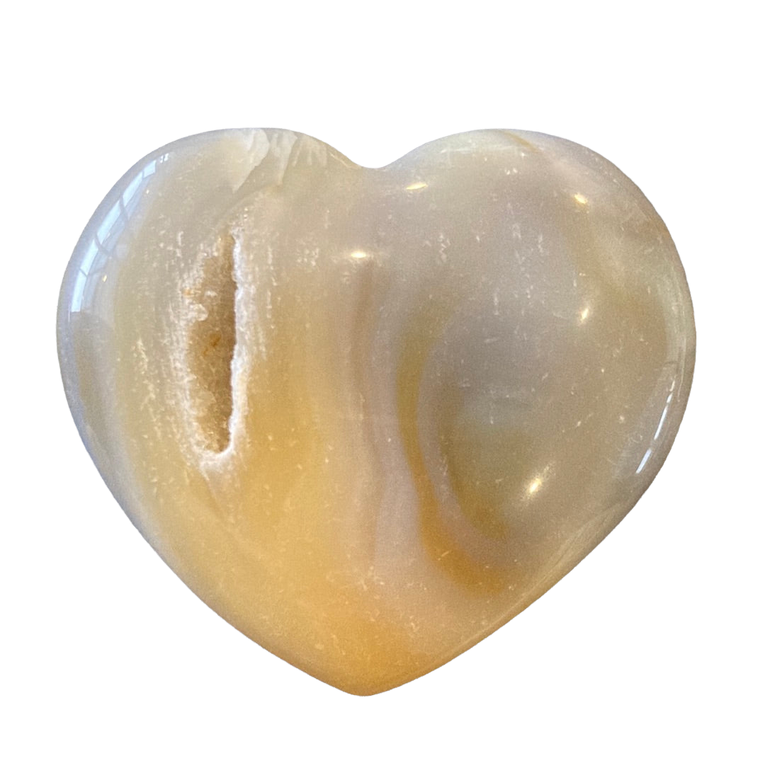 65g Druzy Agate Heart